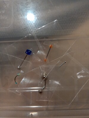 2 packs Mixed Variety 5pc Body Piercing Sets