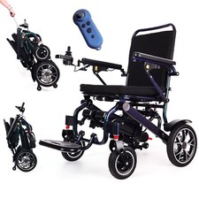 Fauteuil roulant électrique pliable léger, fauteuil roulant électrique avec t...