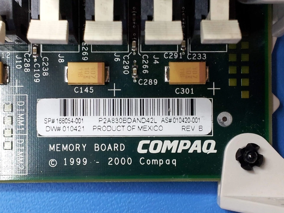 COMPAQ 168054-001 010421 MEMORY BOARD WITH 8 MT18LSDT1672G-10EC2SG 128MB RAM - Image 4 of 4