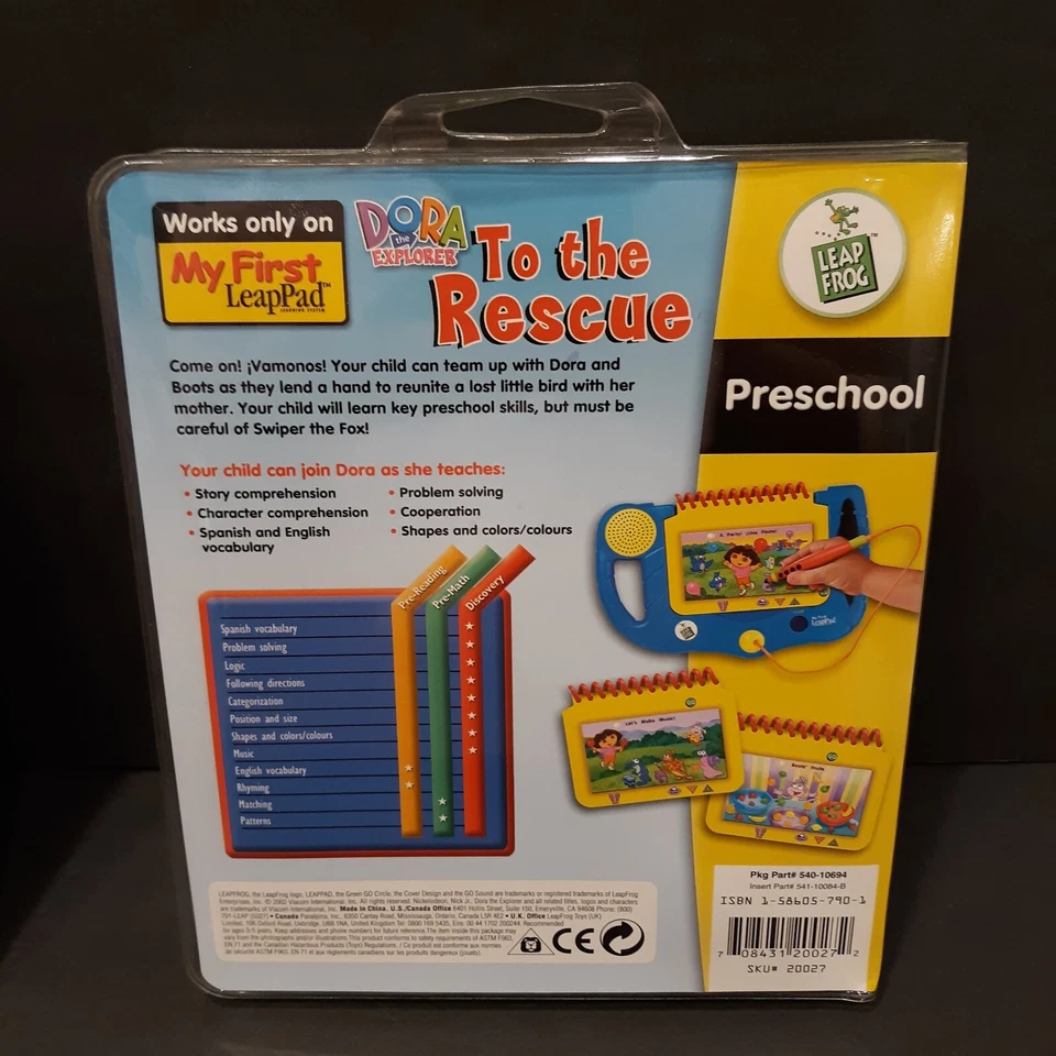 (4)  Leap Frog My First Leap Pad Preschool Dora Disney Train Game Cartridges #3 - Image 3 of 4