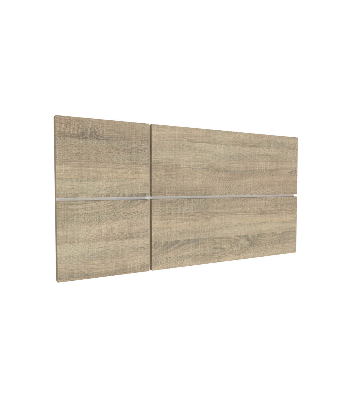 PTARCH, Cabecero para cama matrimonio Elsa acabado roble cambrian, 50 cm(altura)