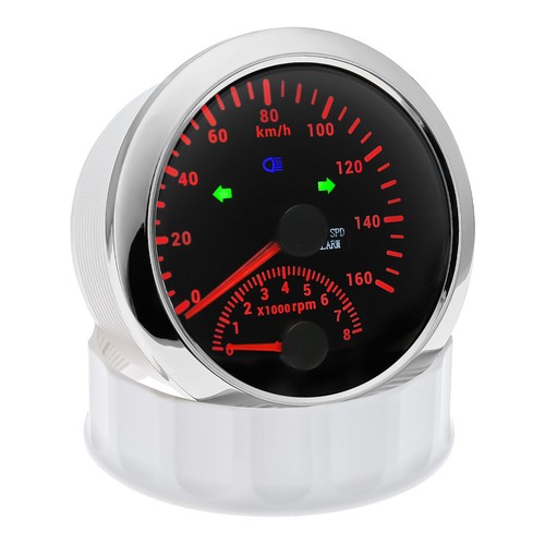 85mm GPS Speedometer Gauge 0-160km/h With Tachometer 0-8000RPM for Car Boat - Picture 9 of 12