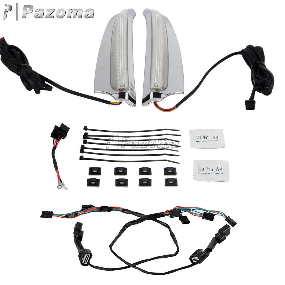 For Honda Gold Wing Tour DCT 18-up Turn Signal Decorative Light Front Vent Light - Image 3 of 4