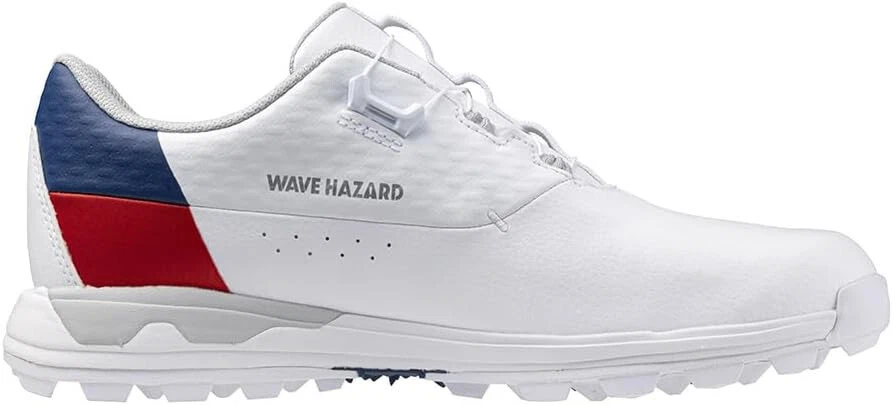 MIZUNO 高尔夫鞋 WAVE HAZARD AQUA BOA 宽 51GM2470 白色 红色 US11(28 厘米) — 第 3/4 张图片