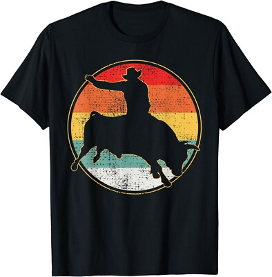 Bull Riding T-Shirt Cowboy Tshirt Western Tee Gift Vintage Bull Riding T-Shirt Cowboy Tshirt Western Tee Gift Vintage