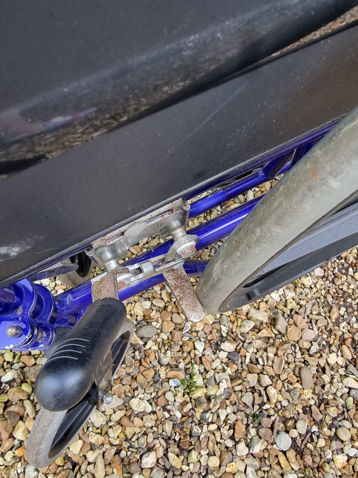 Blue Aluminium Folding Self Propelled Wheelchair eBay