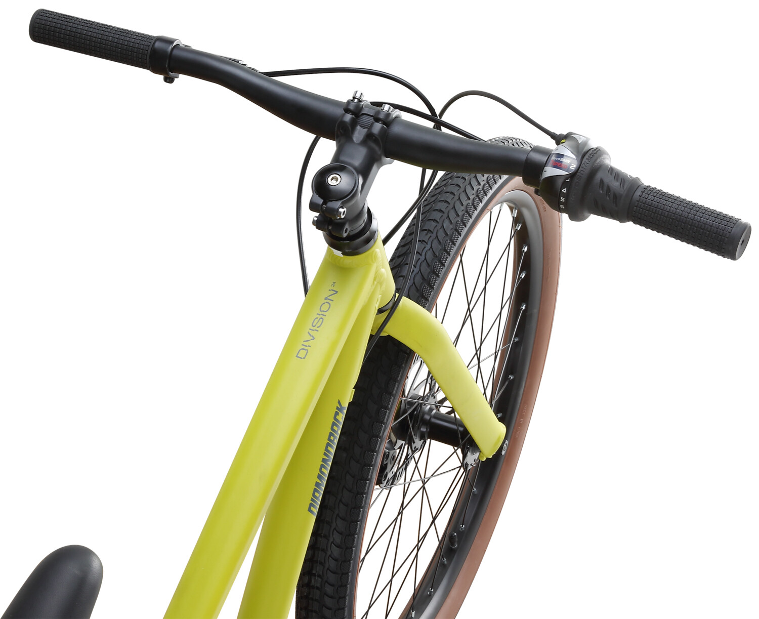 Diamondback Division 24 Youth 7-Speed Hybrid Bike 24" Wheels - Yellow