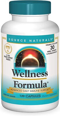 Source Naturals Wellness Formula Bio-Aligned Vitamins & Herbal Defense, 120 Caps