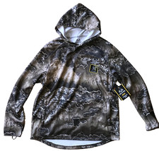 Realtree  EXCAPE Camouflage Bandit Tech Performance Hoodie Sweatshirt Mens XL
