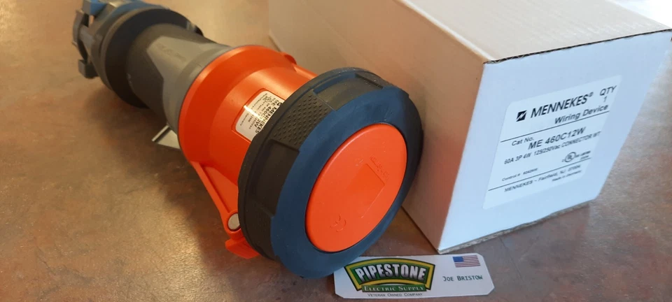 Mennekes  ME 460C12W Connector     60A 125/250Vac Watertight   460C12W - Image 2 of 4