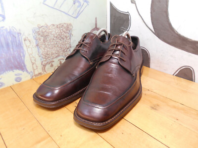 Johnston & Murphy Brown Leather Oxfords Mens Size 9M Made In  display picture 3