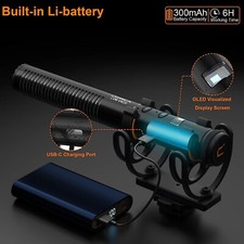 Camera Microphone Professional Super Cardioid Video Microphone with Shock Mount