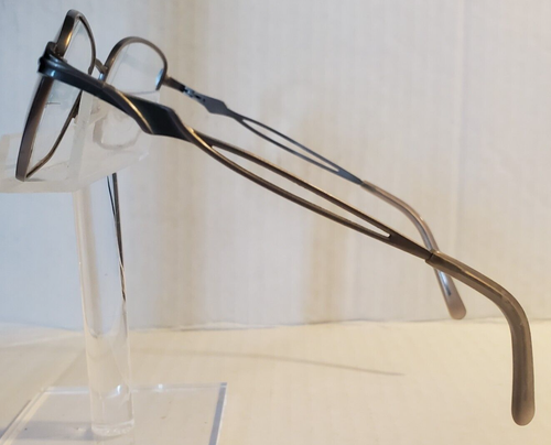 Women's Silver Metal Eyeglass Frame Only 54-18-135 - Picture 3 of 4