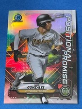 NICK GONZALES 2021 Bowman Chrome Positional Promise Insert #POS-NG Pirates