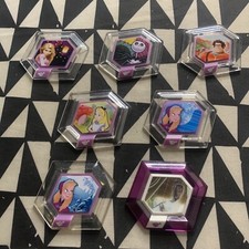 DISNEY INFINITY Power Disc Lot Of 7 -Jack Skellington Alice In Wonderland More