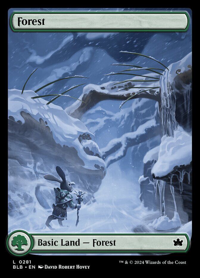 MTG【森】 FOIL アーティストプルーフ MTG Bloomburrow FULL ART L Forest #0281 WINTER | eBay