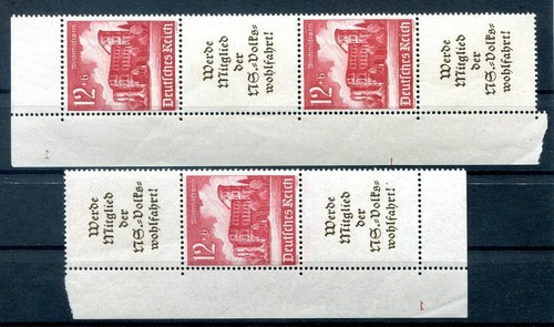 Dr-Zusdr. S263 + S265 Plnr With Plate Number RR MNH Unstamped (10063