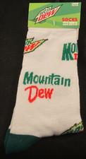 Mountain Dew - Size Men's 6-12 - One Pair - Novelty Socks