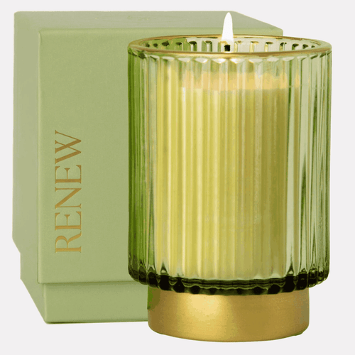 White Jasmine Mint 11oz Candle in Glass Jar with Gift Box Candle Luxury Gifts