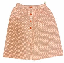 Vintage Red And White Poka Dot Ladies Skirt Size 7