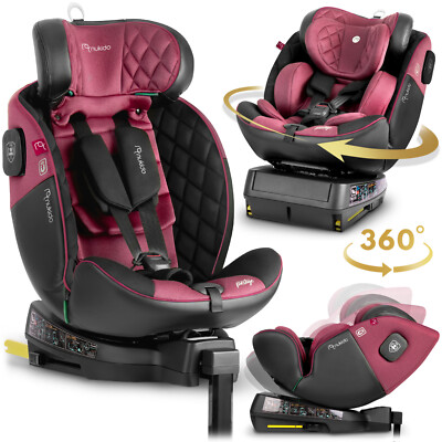 NUKIDO 360°drehbarer Autokindersitz Autositz Fußstütze ISOFIX Gruppe 0- II
