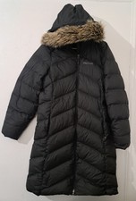 Marmot Women Winter 700 Down Long Jacket Coat Parka Xl Black