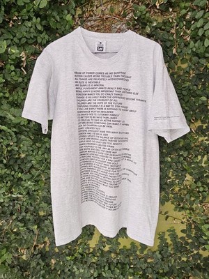 Vintage 90s Jenny Holzer Truisms Museum of Contemporary Art Chicago T-shirt Sz L