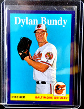 2019 Topps Archives Dylan Bundy 1958 Design Purple #ed 114/175 #81 Baltimore 