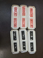 Six (6) Fully Laced Lace Locks 3X Black 3X Pink