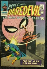 Daredevil 17 (1966) Marvel Silver Age! Johnny Romita art! Spider-Man app. FN/VF!