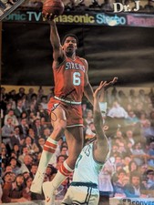 Julius Erving Signed Converse Poster Rare awesome