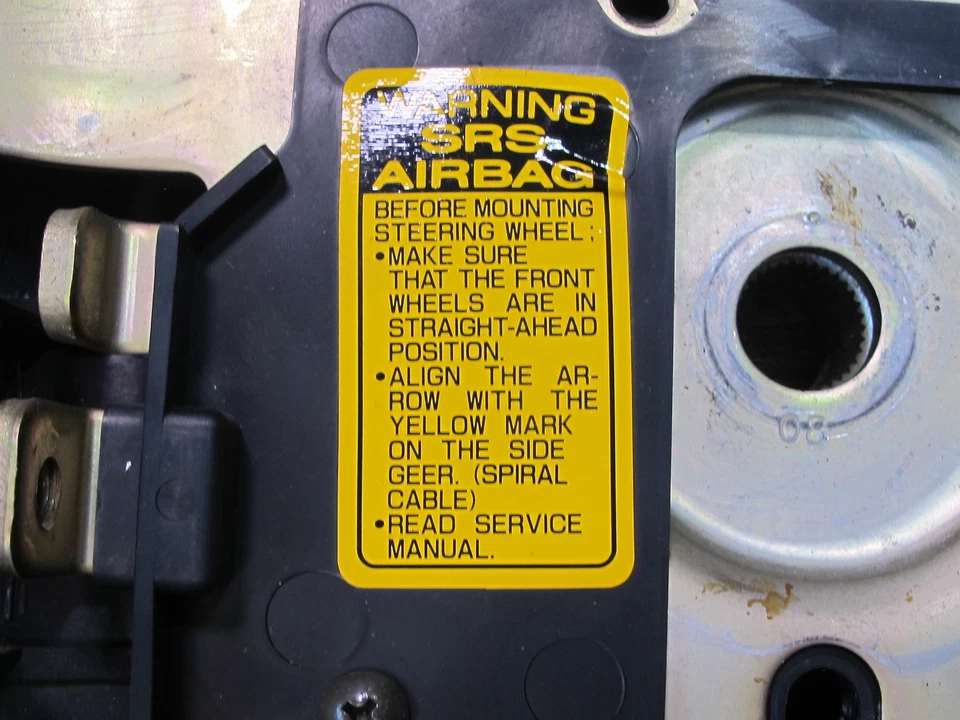 90-96 NISSAN Z32 300ZX TURBO 4 RADIOS CUERO DIRECCIÓN NEGRO OEM Foto 3 de 4