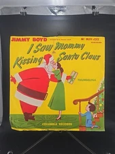 RARE! Jimmy Boyd I Saw Mommy Kissing Santa Claus Thumbelina 10" Shellac VG/VG+