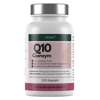 Q10 Coenzym Kapseln, hochdosiert 200mg pro Tag, 120 Stück