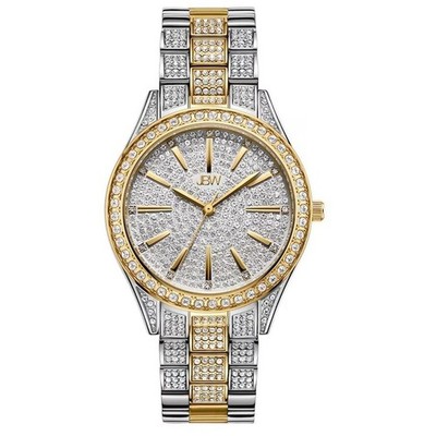 JBW Cristal 34 Women's Two-Tone Quartz Watch J6383D