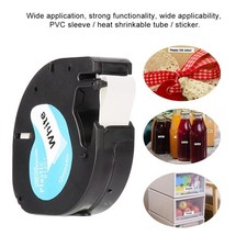 10PCS Black on White Label Strip Tape for Dymo 91331 Letratag LT-100H/LT-100T/LT