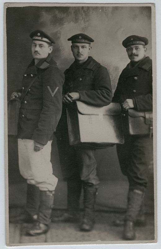 WW1 German Marine Flieger Abteilung & U-Boot Halbflottille Photo Postcard