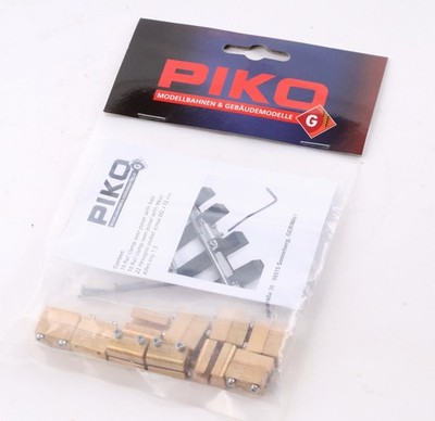 Piko 35294 10 Pieces G Scale Brass Train Rail Clamps-KD-105