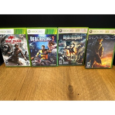 X-Box 360 Game Lot of (4) Dead Island, Dead Rising 1 & 2, Halo 3 (Complete)