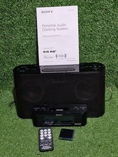 Sony XDR-DS12iP DAB+ iPod iPhone altoparlante dock con Apple iPod Nano 6a generazione blu 