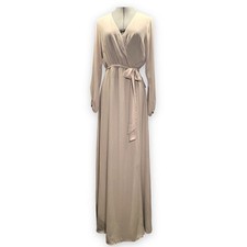 Show Me Your MuMu Lady Long Sleeve Faux Wrap Maxi Dress Show Me The Ring M