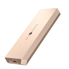 Aluminum M.2 NVME SSD Enclosure Wide 20Gbps 4TB UASP USB C - Rose Gold - New