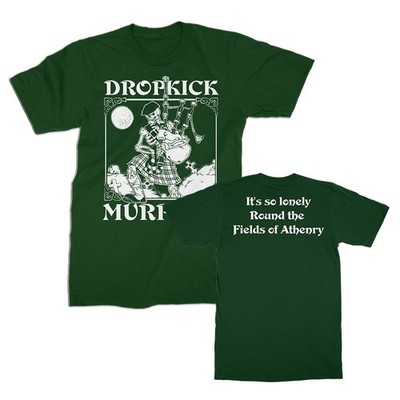 Dropkick Murphy Skelly Piper T-Shirt Unisex 2 Sided S-5XL