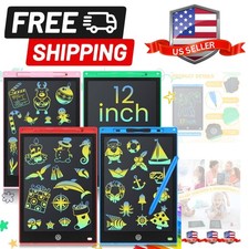 4 Pcs 12 Inch LCD Writing Tablet Doodle Board for Kids Digital Erasable Drawi...