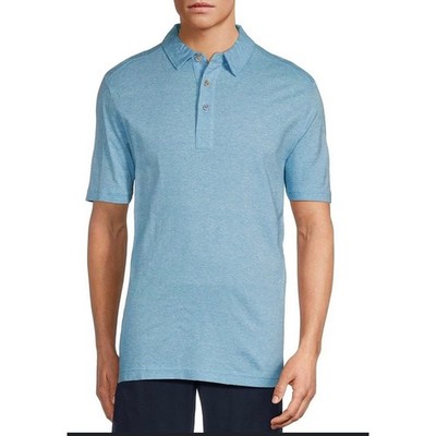 Tommy Bahama Island Crafted Jeans Blue Pima Cotton Blend Polo Shirt Mens XXL