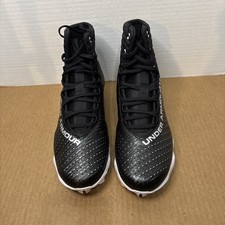 Under Armour Highlight Franchise RM 2.0 Mens Size 10 Black White Football Cleats