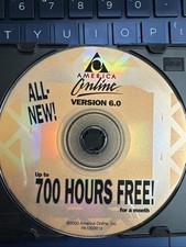 VTG America Online AOL 6.0 Disk 700 Hours Free Collectible