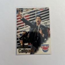 SIGNED 1996-97 NBA Hoops John Calipari #265 Auto Rookie RC HOF Nets Kentucky