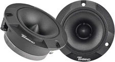 "2x Timpano 600 Watts Car Audio Bullet Tweeters TPT-ST2 BLACK 3.85"" Shallow 4 O