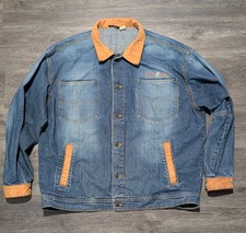 Vintage Y2K Rocawear Denim Chore Barn Jacket""90s Hip Hop Jay-Z Streetwear"